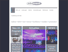 Tablet Screenshot of mkevent.de